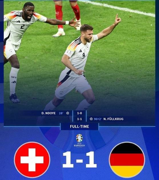 【欧洲杯资讯】时隔十年，德国再现大赛小组赛全胜风采，上一次还是2012年欧洲杯的惊险绝平！