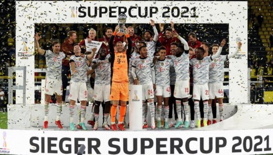 黑白体育直播新闻：拜仁慕尼黑击败多特蒙德保住德国超级杯冠军头街