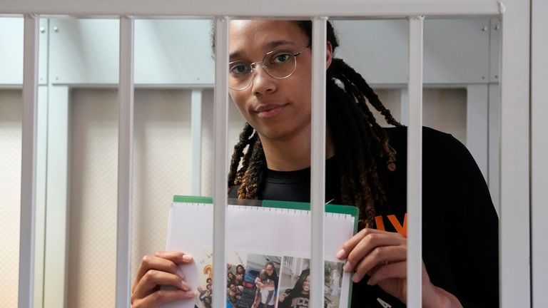WNBA的Griner说，在俄罗斯的逮捕中没有解释权利